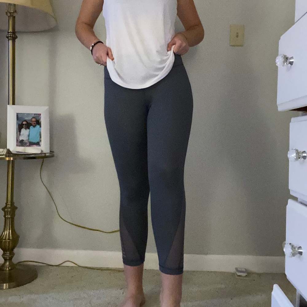 Grey Capri Leggings